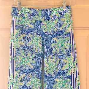 Lilly Pulitzer -Bennet Blue Tropic Like Its Hot Engineered Palazzo Pants